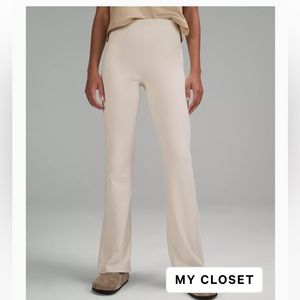 lululemon Brushed Softstreme Ribbed Zip Flare Pant 32.5”